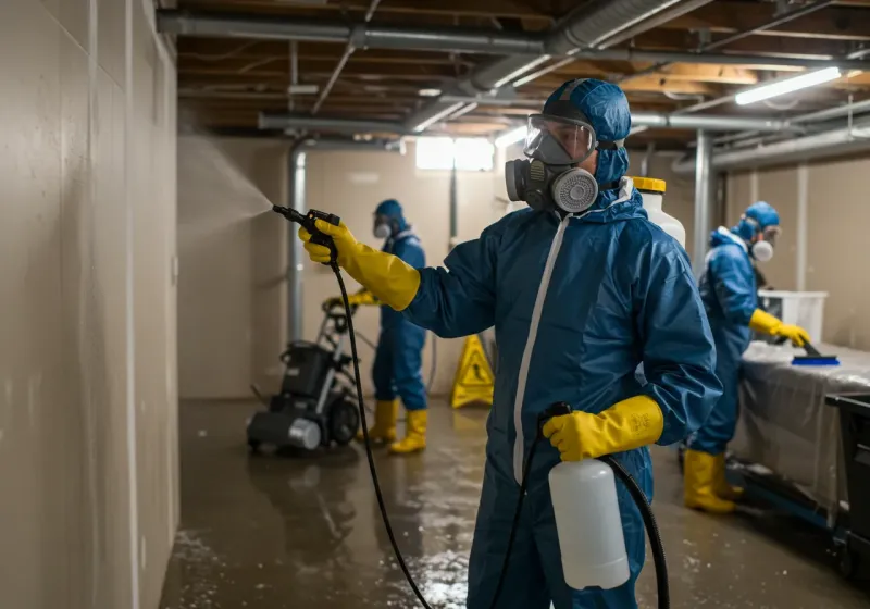 Basement Sanitization and Antimicrobial Treatment process in Maunabo Municipio, PR