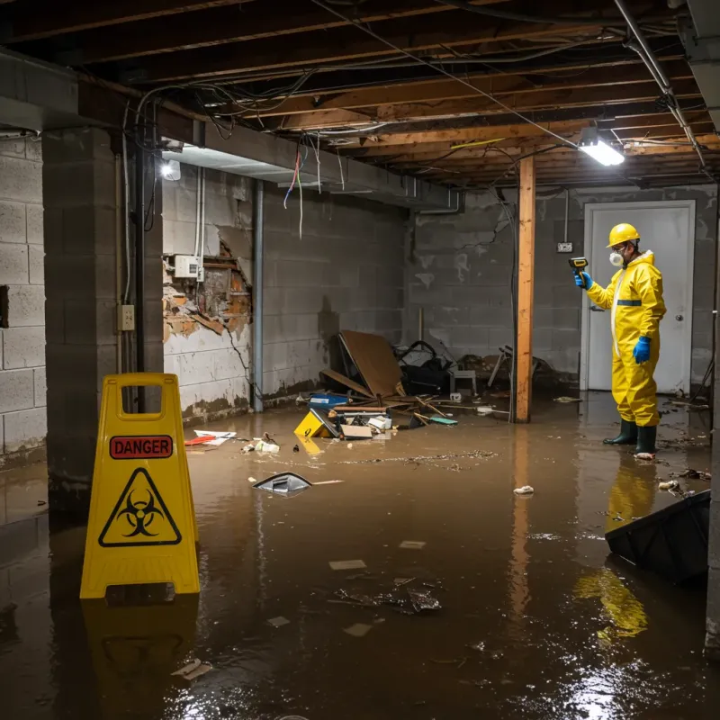 Flooded Basement Electrical Hazard in Maunabo Municipio, PR Property